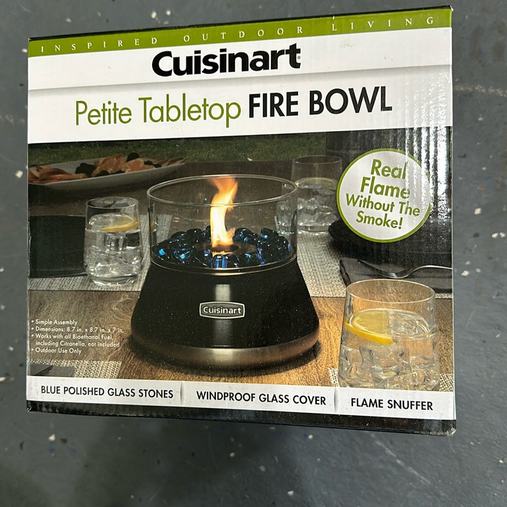 Petite Tabletop Fire Bowl Flame